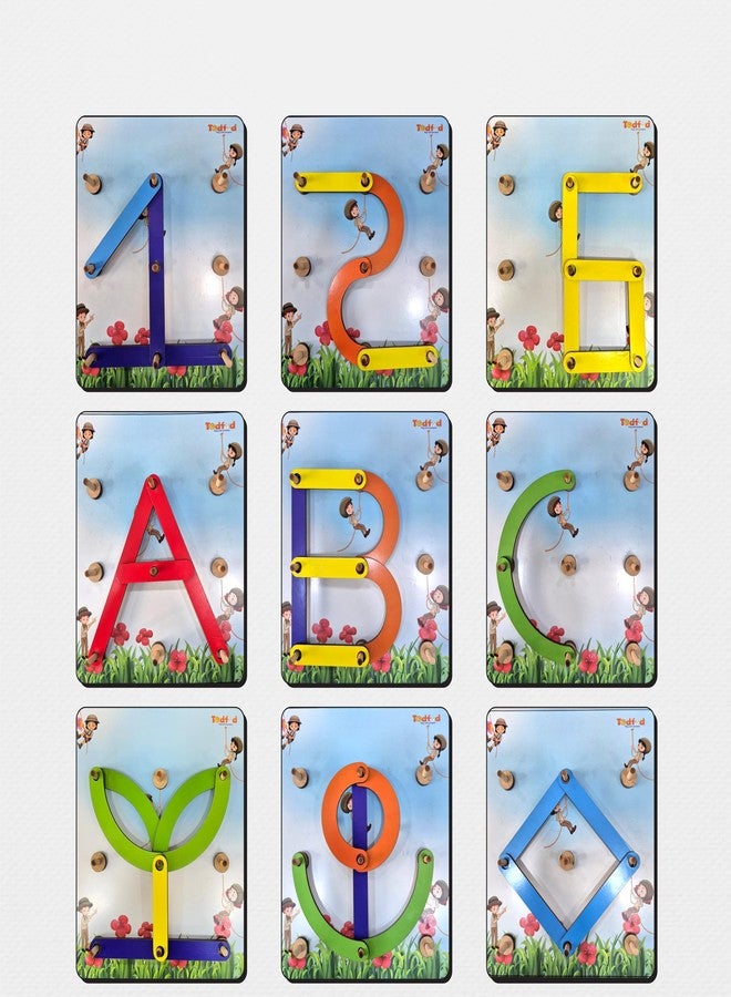 TodFod Alphanumeric Wooden Puzzle | 28 Pcs Letters, Numbers & Shapes Board | Montessori Learning Toy for Toddlers Ages 2-5 | Safe & Non-Toxic Wood - Image 3